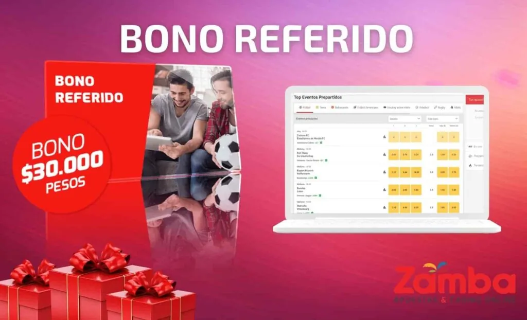 Zamba Colombia apuestas Bono Referido