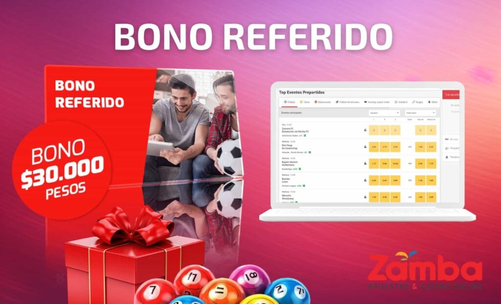 Zamba Colombia Bono Referido casino