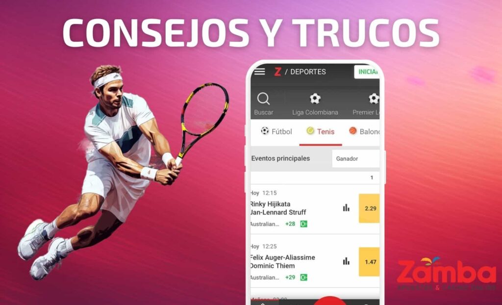 Zamba Colombia Consejos y trucos para apostar al tenis