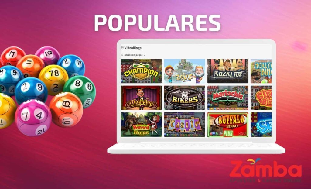 Zamba Colombia Juegos de videobingo más populares