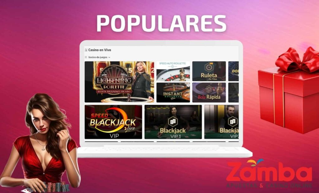 Zamba Colombia Juegos populares del casino en vivo