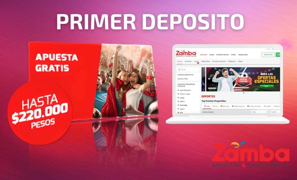 Zamba Colombia Primer depósito promoción de apuestas gratis