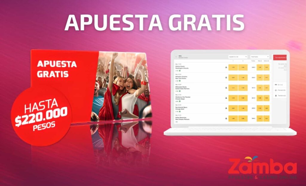 Zamba Colombia Primer depósito promoción de apuestas gratis