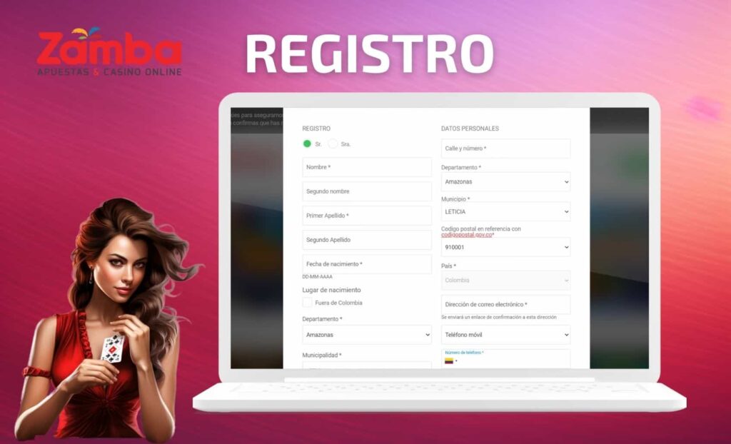 Zamba Colombia Registro en apuestas