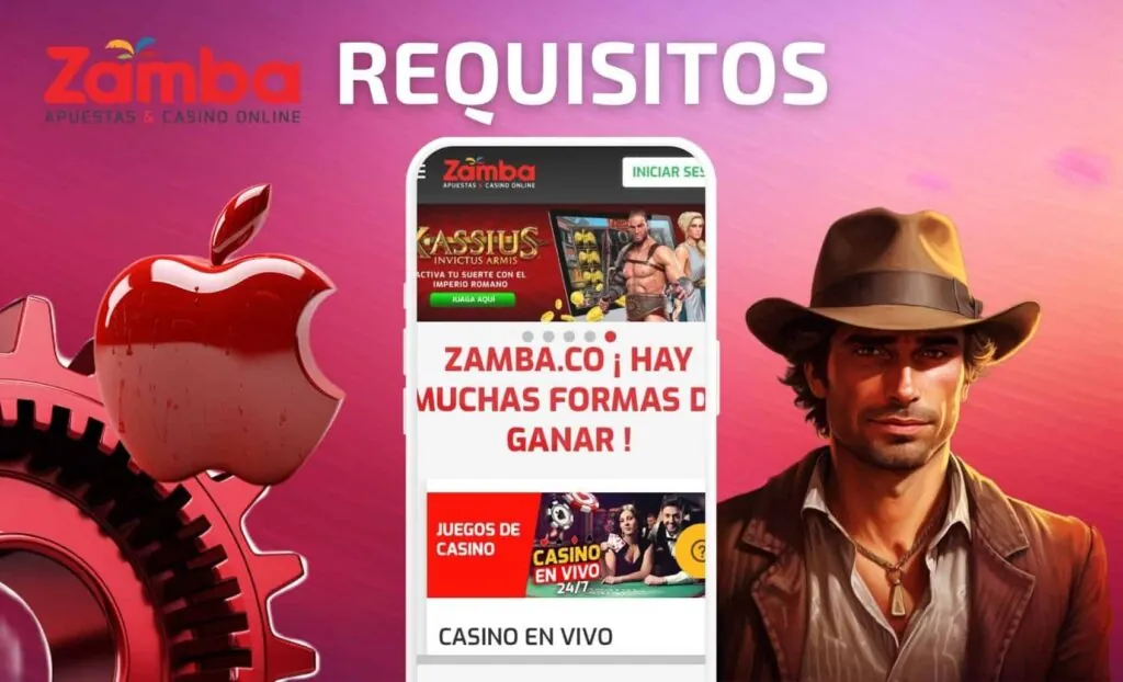 Zamba Colombia iOS app Requisitos del sistema