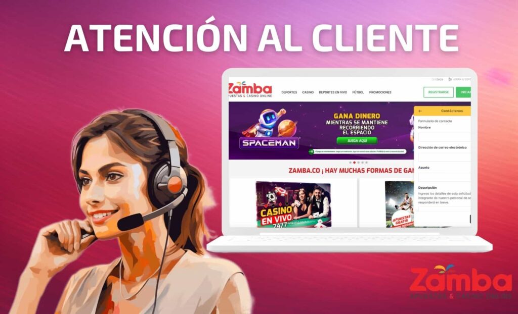 Zamba Colombia Servicio de atención al cliente apuestas