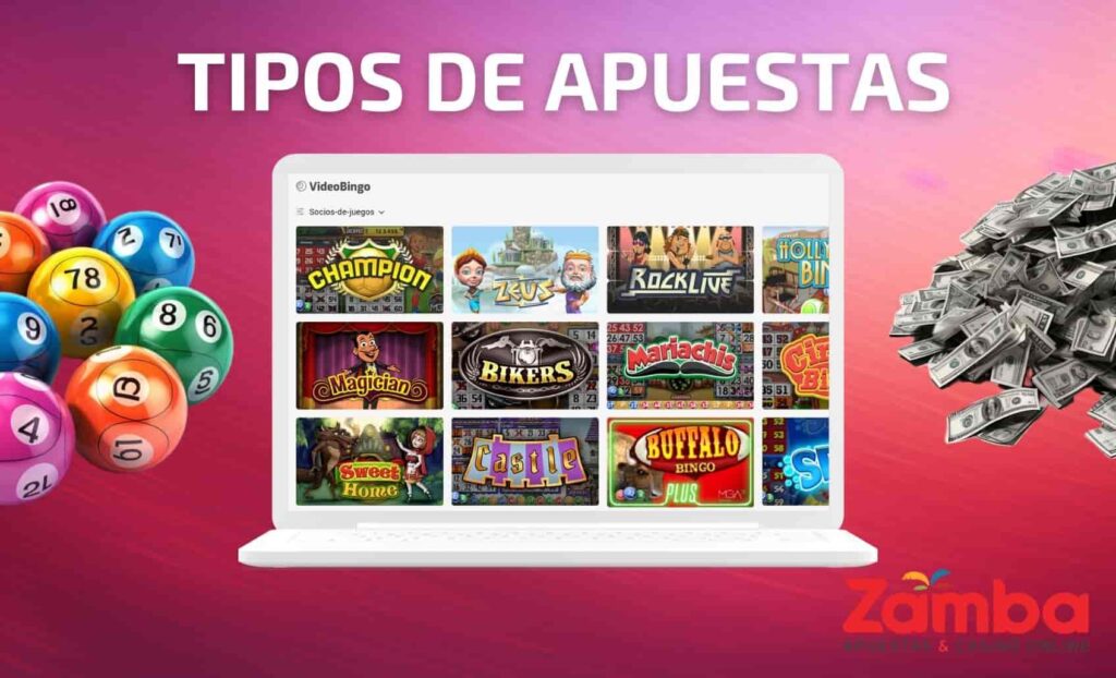 Zamba Colombia Tipos de apuestas en el videobingo