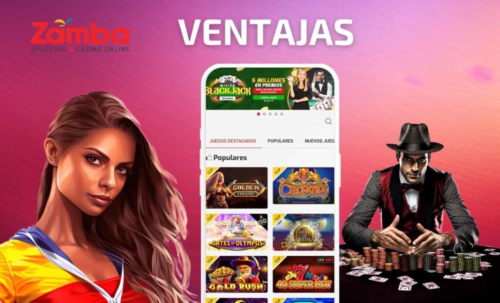 Zamba Colombia Ventajas del casino en línea