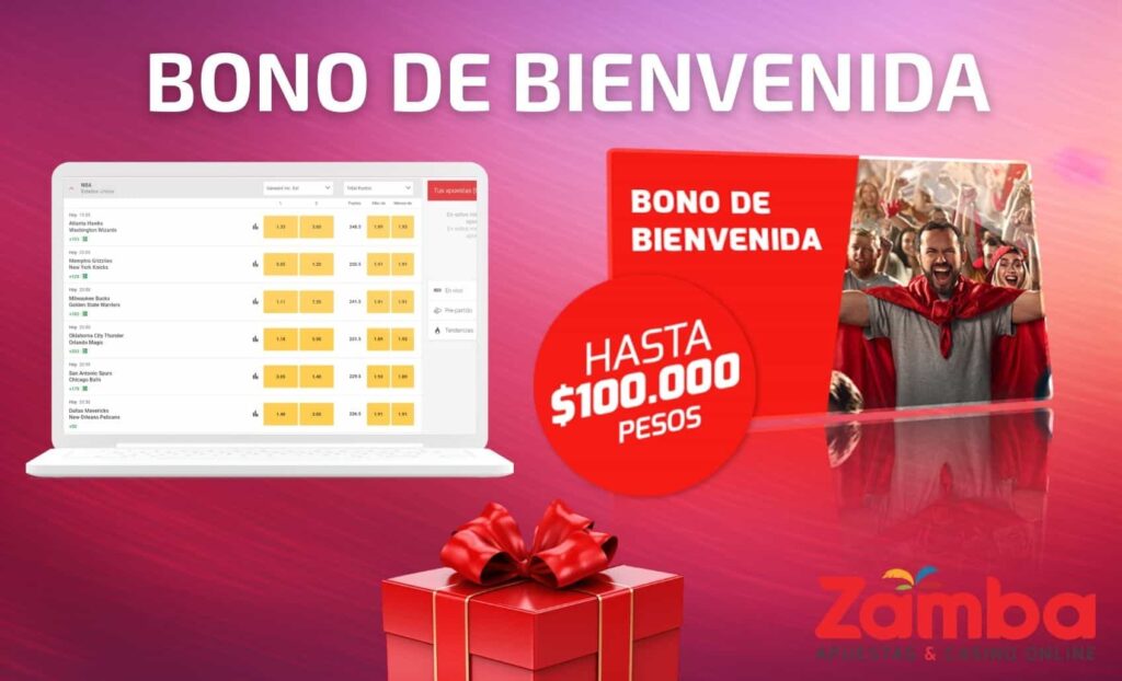 Zamba Colombia bono de bienvenida apuestas