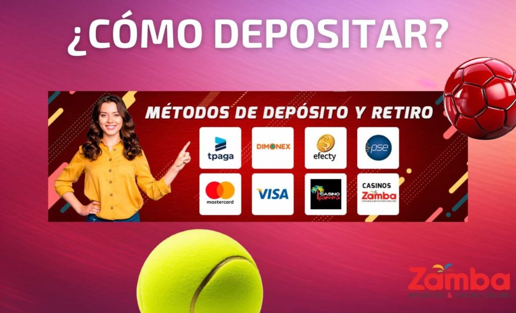 Zamba Colombia site Cómo depositar