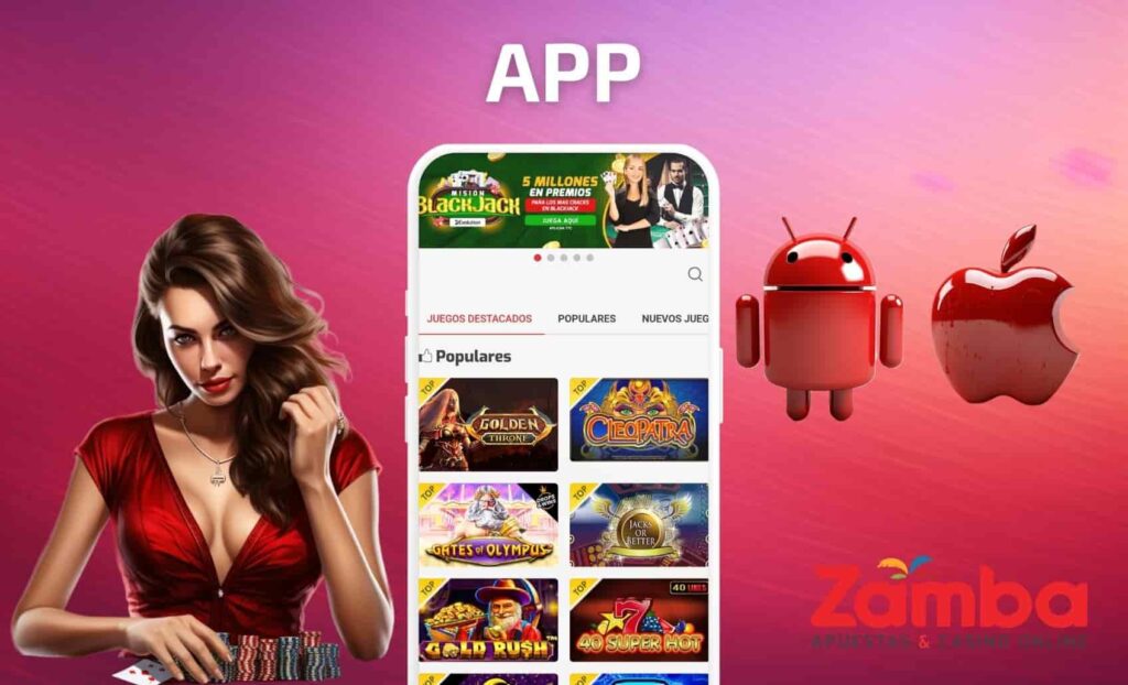 Zamba Colombia Cómo jugar al casino en vivo a través de App